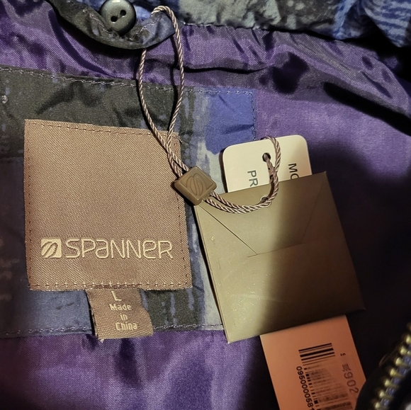 Spanner Size Large Purple and blue puffer vest with cinched waist Mood Swings - Picture 5 of 6